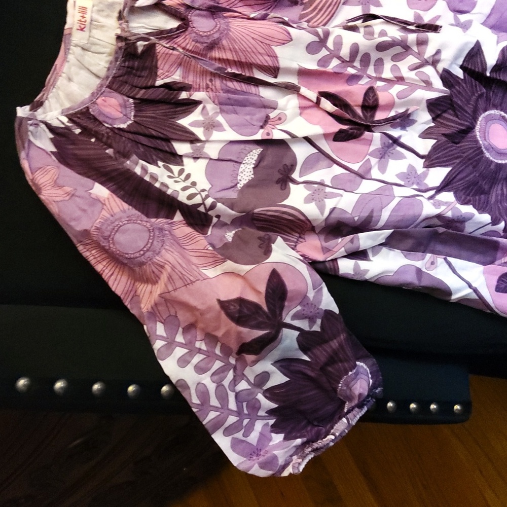 💥New💥KIT & LILI Purple & White Floral Dress - Picture 2 of 7